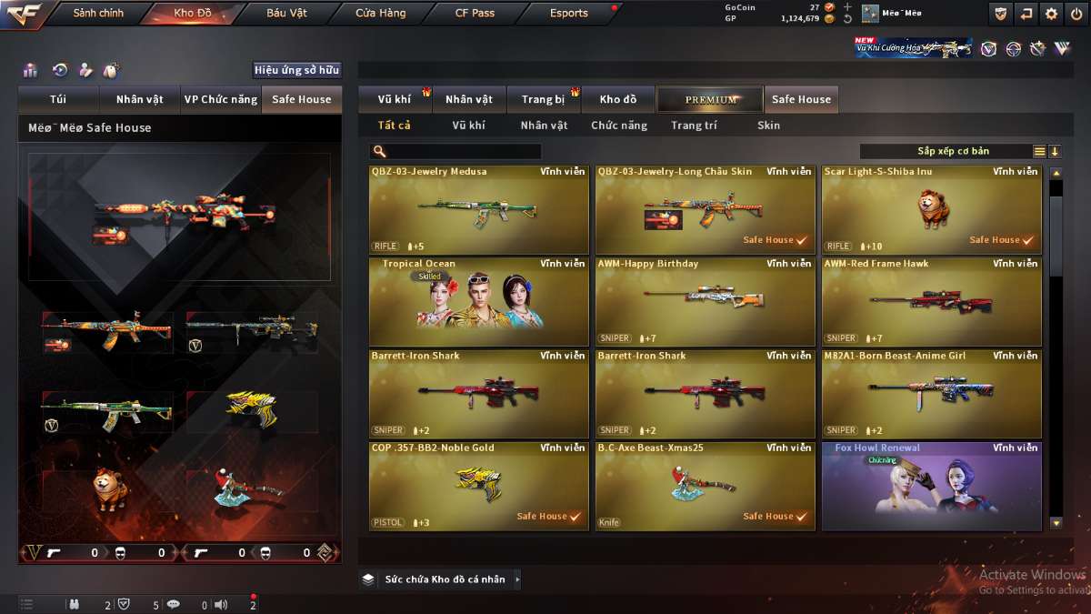 shop acc cf uy tin gia re